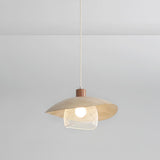 Modern Mesh and Metal White Wide Cone Pendant Light Image - 12