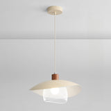 Modern Mesh and Metal White Wide Cone Pendant Light Image - 2