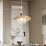 Modern Mesh and Metal White Wide Cone Pendant Light Image - 6