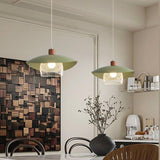 Modern Mesh and Metal White Wide Cone Pendant Light Image - 7