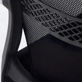 Modern Mesh Mid Back Metal Black Compact Office Chair Image - 17