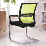 Modern Mesh Mid Back Metal Black Compact Office Chair Image - 7