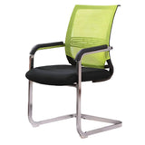 Modern Mesh Mid Back Metal Black Compact Office Chair Image - 9