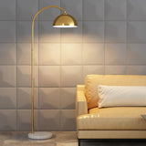 Modern Metal Arc Frame  Table Storage Dome Floor Lamp Image - 3