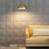 Modern Metal Arc Frame  Table Storage Dome Floor Lamp Image - 3