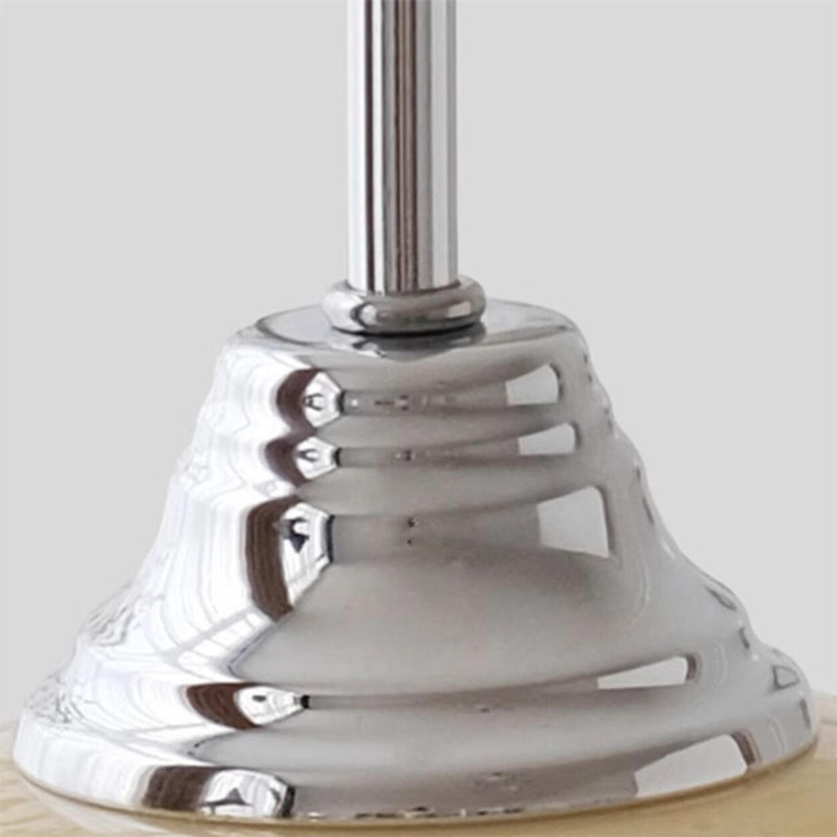 Modern Metal Chrome Dome White Glass Pendant Light Image - 9