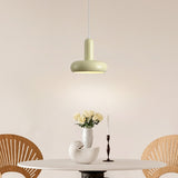 Modern Metal Cylinder Beige Pendant Light Adjustable Cord Image - 5