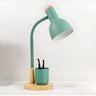 Modern Metal Desk Lamp with Cup Holder Green Image - 10