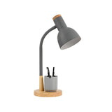 Modern Metal Desk Lamp with Cup Holder Green Image - 5