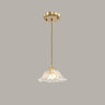 Modern Metal Flower Triple Clear Glass Pendant Light Image - 2