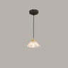 Modern Metal Flower Triple Clear Glass Pendant Light Image - 9