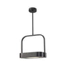 Modern Metal Frame Acrylic Square Bedroom Pendant Light Image - 6