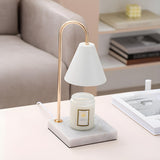 Modern Metal Geometric Cone Shade Candle Table Lamp Image - 10