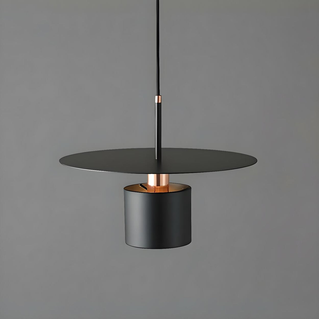 Modern Metal Geometric Pendant Light Adjustable Height Image - 7