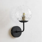 Modern Mini Black Globe LED Metal Wall Sconce Image - 12