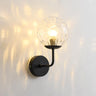 Modern Mini Black Globe LED Metal Wall Sconce Image - 7