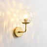 Modern Mini Black Globe LED Metal Wall Sconce Image - 9