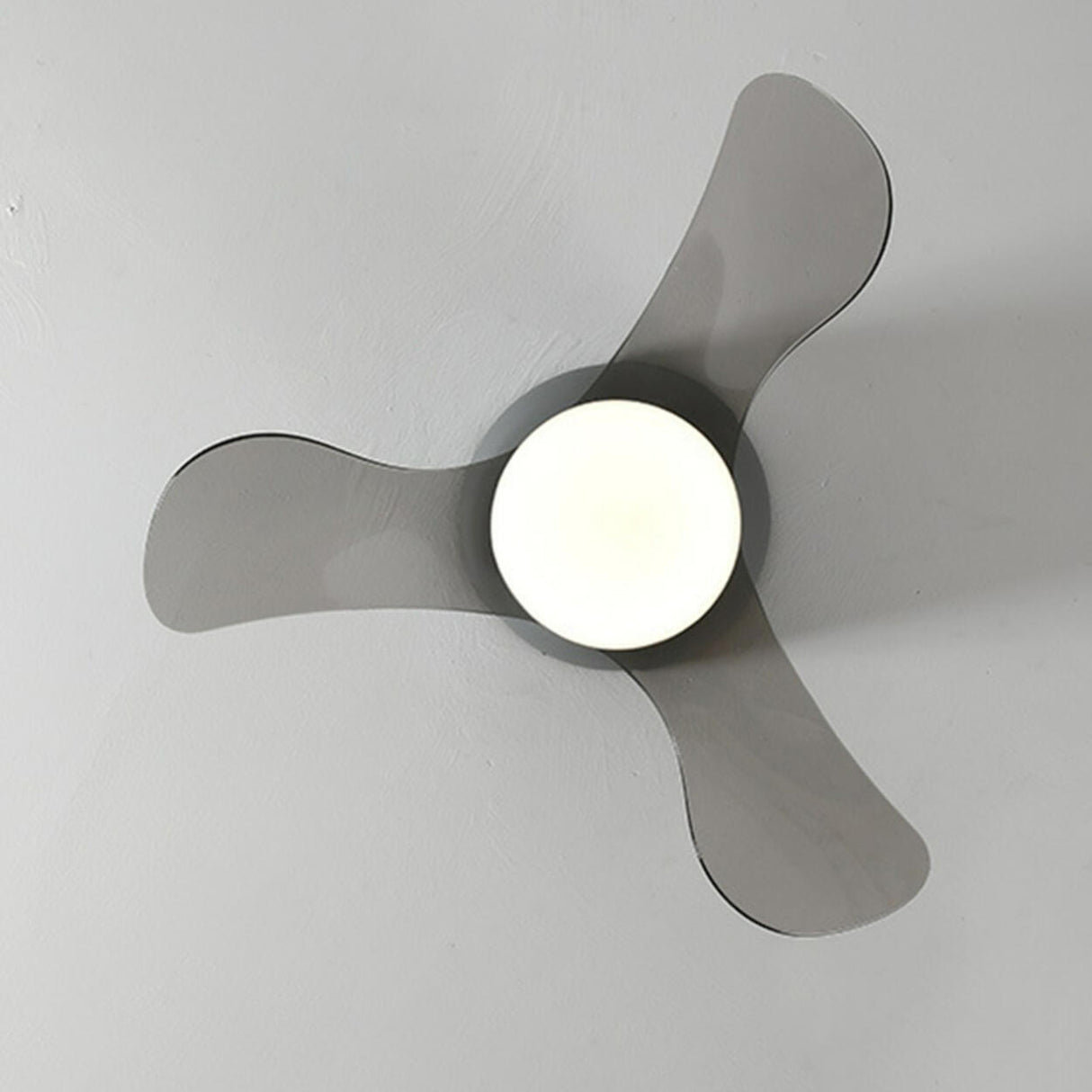 Modern Mini Cone 3 Blade Ceiling Fan with LED Light Image - 17