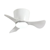 Modern Mini Cone 3 Blade Ceiling Fan with LED Light Image - 9