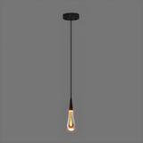 Modern Mini Crystal Teardrop Bedroom Pendant Light Image - 12