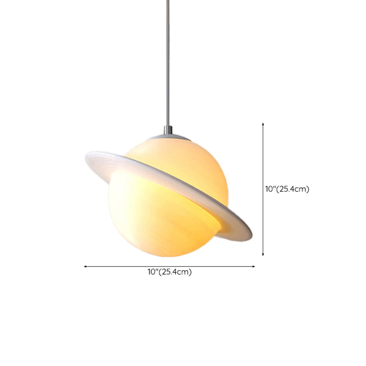 Modern Mini Saturn Planet Resin Pendant Light 