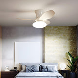 Modern Minimalist 3-Blade Ceiling Fan with LED Light Image - 1