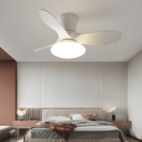 Modern Minimalist 3-Blade Ceiling Fan with LED Light Image - 4