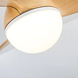 Modern Minimalist 3 Blade Small Ceiling Fan with Light Image - 7