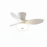 Modern Minimalist 3 Blade Wood Ceiling Fan with Light Image - 12