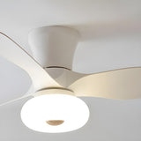 Modern Minimalist 3 Blade Wood Ceiling Fan with Light Image - 5