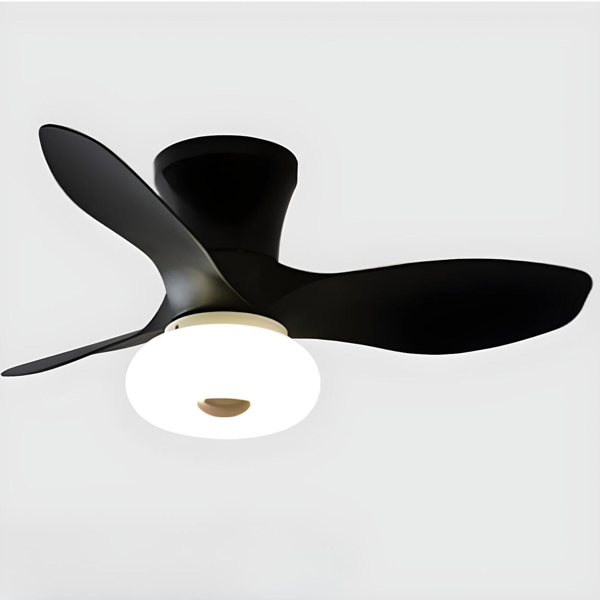 Modern Minimalist 3 Blade Wood Ceiling Fan with Light Image - 7