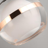 Modern Minimalist Acrylic Glass Globe LED Pendant Light Image - 13