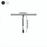 Modern Minimalist Adjustable Metal Arm LED Table Lamp #size