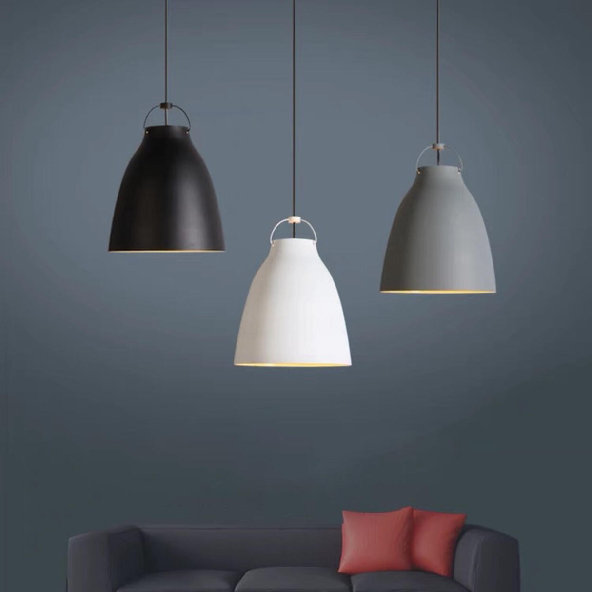 Modern Minimalist  Aluminum Dome Metal Pendant Light Image - 1