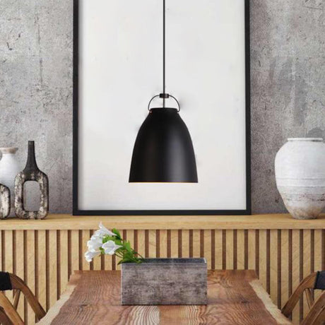 Modern Minimalist  Aluminum Dome Metal Pendant Light Image - 2