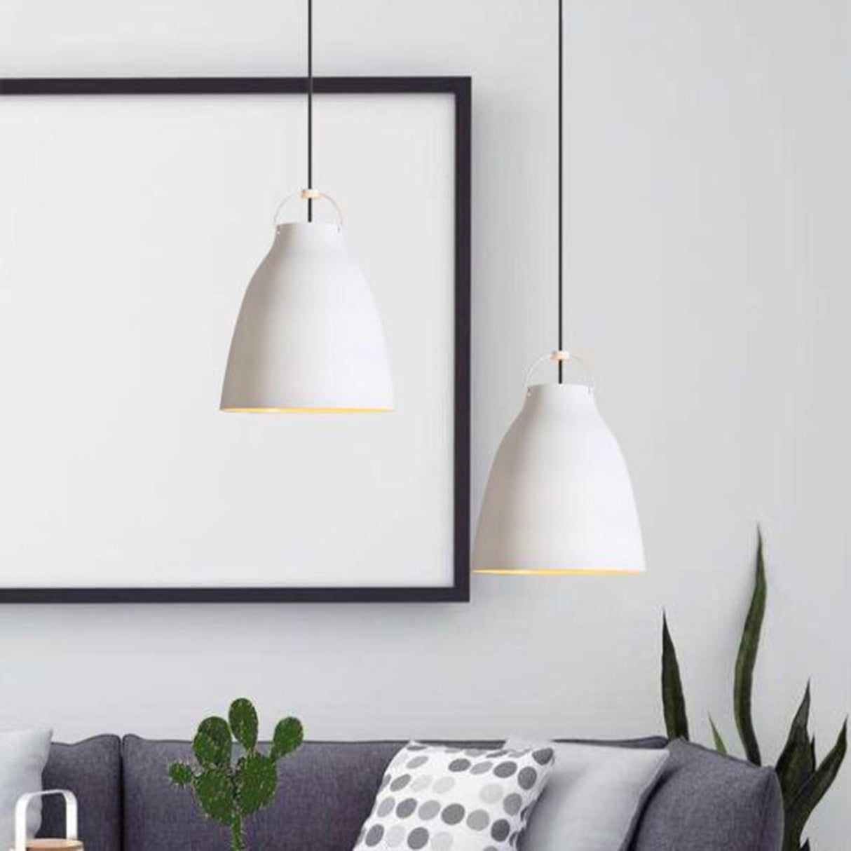 Modern Minimalist  Aluminum Dome Metal Pendant Light Image - 4