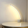 Modern Minimalist Arc Metal LED Table Lamp Bedroom Image - 14