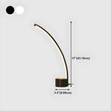 Modern Minimalist Arc Metal LED Table Lamp Bedroom Image - 20