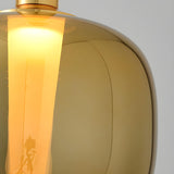 Modern Minimalist Ball Glass Shade Cone Base Table Lamp Image - 12