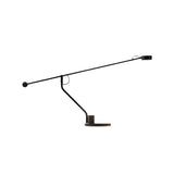 Modern Minimalist Black Linear Iron LED Table Lamp Image - 6