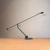 Modern Minimalist Black Linear Iron LED Table Lamp Image - 7