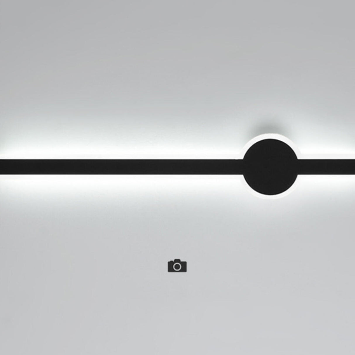 Modern Minimalist Black Linear LED Wall Sconce Image - 10