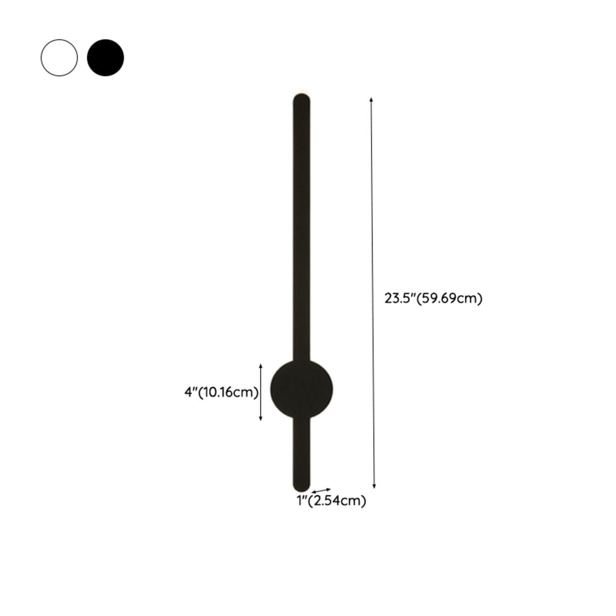 Modern Minimalist Black Linear LED Wall Sconce Image - 15