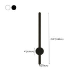 Modern Minimalist Black Linear LED Wall Sconce Image - 15