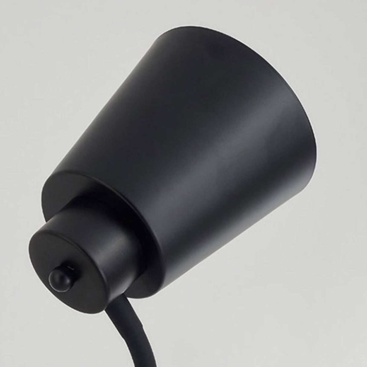 Modern Minimalist Black Metal Barrel Arc Floor Lamp Image - 9