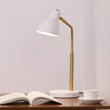 Modern Minimalist Black Plug-in Bedside Table Lamp Image - 10