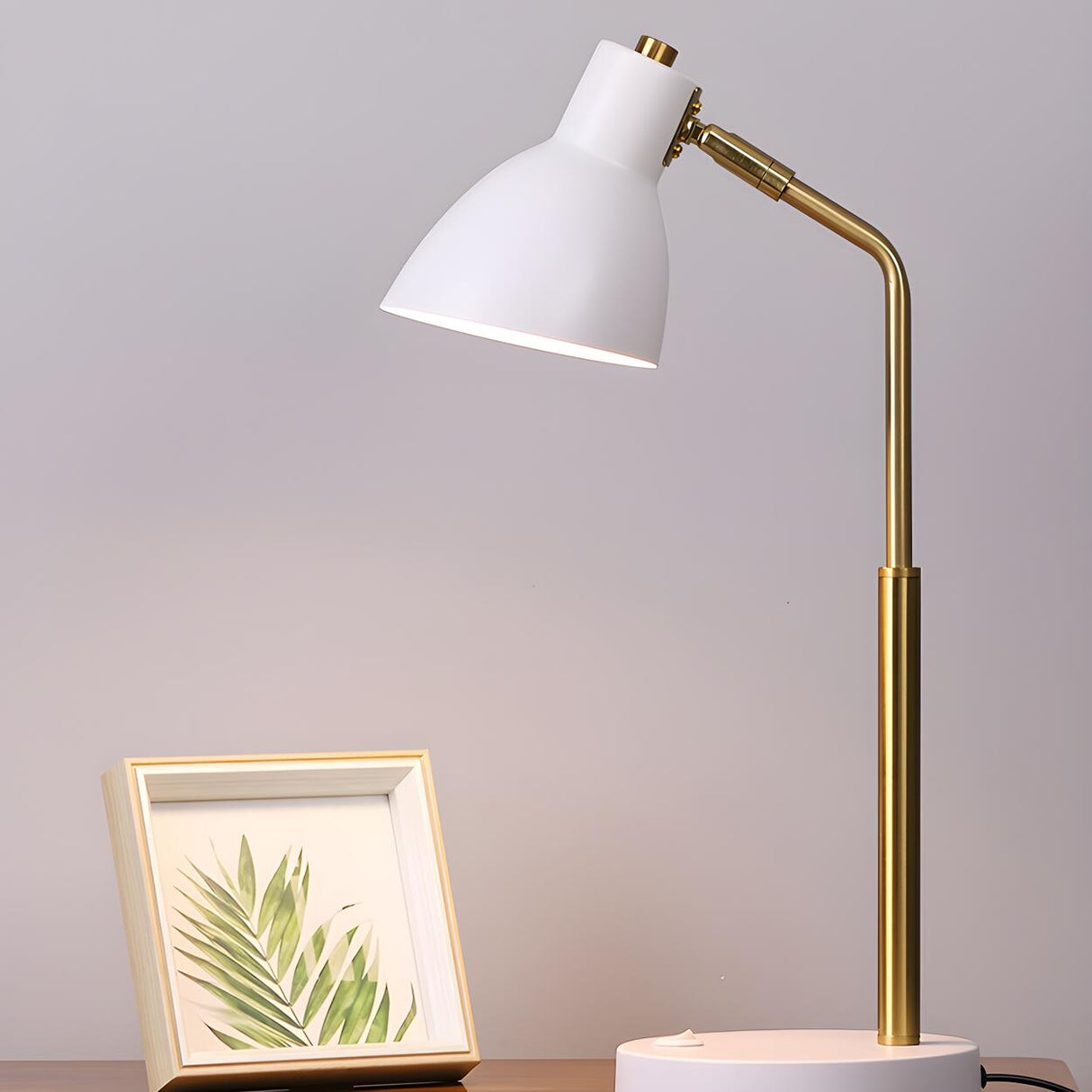 Modern Minimalist Black Plug-in Bedside Table Lamp Image - 2