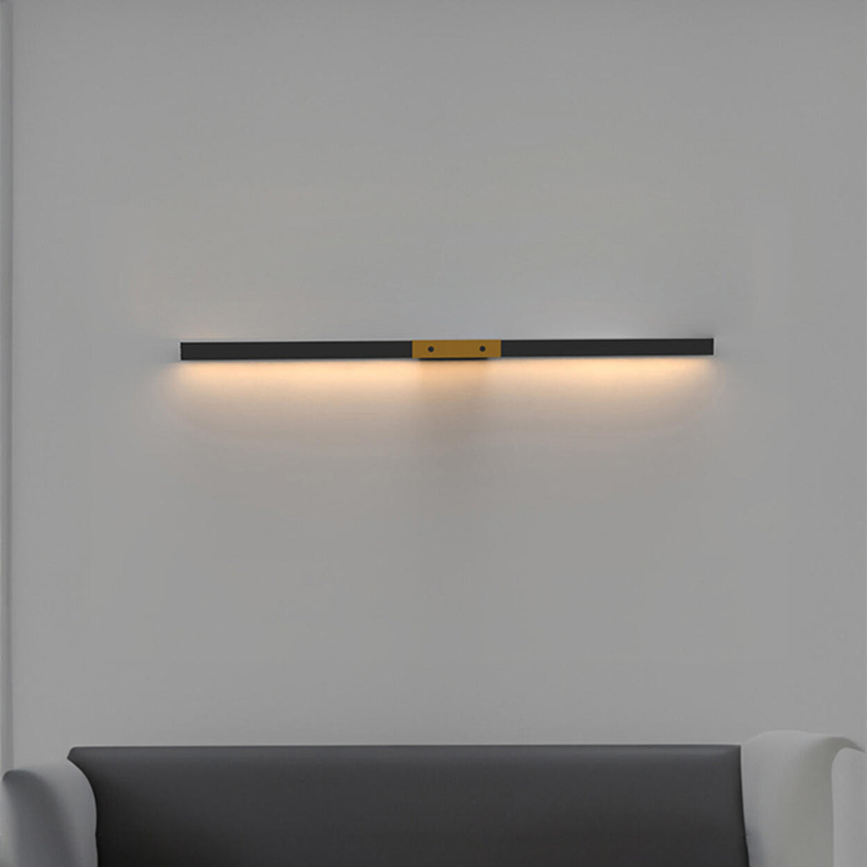 Modern Minimalist Black Rectangular Vanity Light  Image - 4