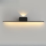 Modern Minimalist Black Up Down LED Vanity Light Image - 11