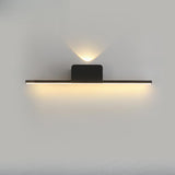 Modern Minimalist Black Up Down LED Vanity Light Image - 12